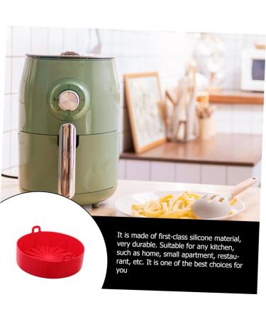OUNONA 1pc Bakeware Silicone Airfryer Liner Air Fryer Baking Bbq Plate Food Silicone Baking Tool Air Fryer Oven Pan Silicone Cooking Utensils Air Fryer Pot Non Stick Silica Gel Container Red 19x19cm - Buy Online on GoSupps.com