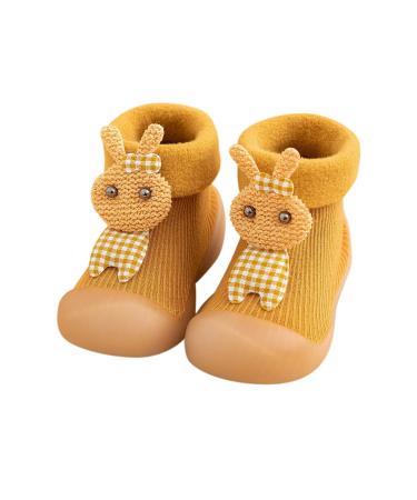 Myth children's shoes 20 girls toddler shoes running shoes baby shoes 6-12 months baby shoes boys floor socks crawling shoes girls slipproof children shoes sock shoes yellow 20