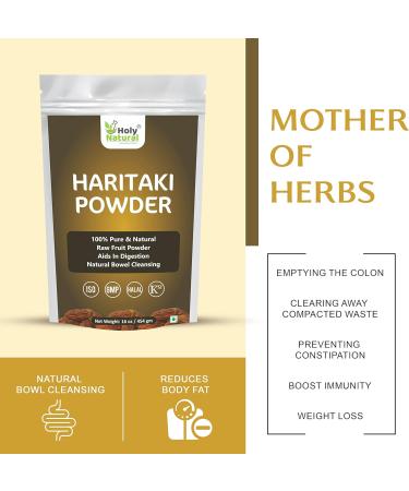 16 oz Haritaki Powder Without Seeds - 100% Natural for Improved Bowel Health and Digestion - Buy Online on GoSupps.com
