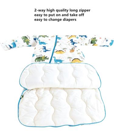 Chilsuessy Baby Winter Sleeping Bag | 3.5 Tog Organic Cotton | Forest Dinosaur | 6-18 Months - Buy Online on GoSupps.com