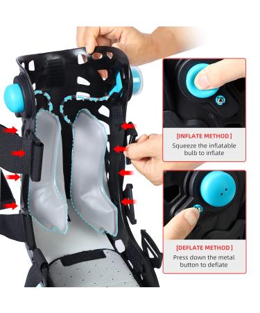 GHORTHOUD Air Cam Walker Fracture Boot Inflatable Walking Boot Short Walker Brace Orthopaedic Boot for Sprained Ankle Foot Pain Recovery Stress Fracture Broken Foot Achilles Tendonitis (Large) - Buy Online on GoSupps.com
