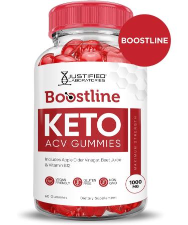 Boostline Keto ACV Gummies 1000MG | 2 Pack Vegan Non-GMO Apple Cider Vinegar with Pomegranate & Beet Juice | 120 Gummies for Weight Loss - Buy Online on GoSupps.com