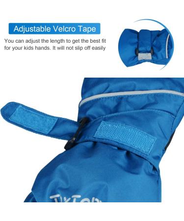 ThxToms Kids Warm Waterproof Snow Gloves for Outdoor Sports - Blue, 7-10 Years - Buy Online on GoSupps.com