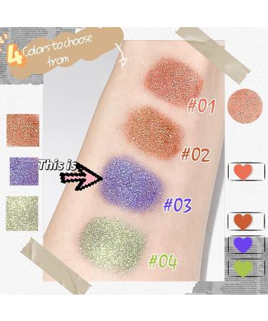 Purple Blue Gold Glitter Eyeliner Pencil - Waterproof Mermaid Makeup - Long-Lasting Metallic Highlight 03 - Buy Online on GoSupps.com
