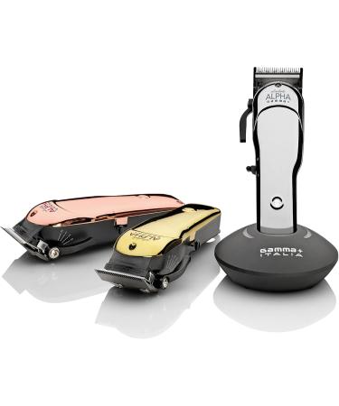 Gammapiu Absolute Alpha Clipper - Professional Men's Hair Cutter with Rechargeable 45mm Flat Blade & 5 Combs - International Shipping Available - Buy Online on GoSupps.com