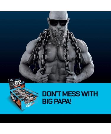 BODYLAB24 BIG PAPA Protein Bar 12x100g | 47g Protein Low Sugar Snack for Athletes | Chocolate Flavor - Buy Online on GoSupps.com