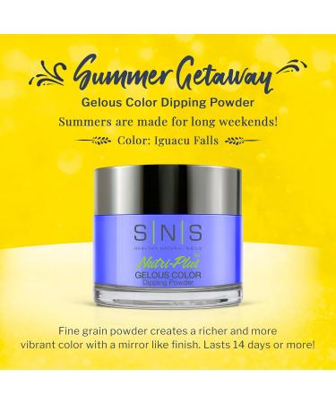 SNS Nail Dip Powder - Iguacu Falls (Blue/Cobalt Cream) | Long-Lasting Low-Odor No UV Required | 1 OZ - Buy Online on GoSupps.com