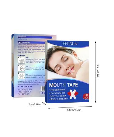 Sleep Strips 120pcs White A - Nasal Breathing & Snoring Relief Patches - Buy Online on GoSupps.com