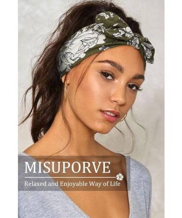 Boho Cloth Headbands for Women - 3 Pack of Knotted Head Bands - Non Slip Hairbands for Workout - Elastic Bandana Hair Accessories - Buy Online on GoSupps.com