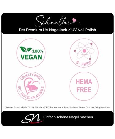 Buy SN Schnellac Black Opaque UV Nail Polish - Vegan Gel Shellac HEMA Free 10ml - Fast International Shipping - Buy Online on GoSupps.com