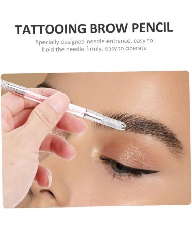 Balacoo 10pcs Crystal Eyebrow Pencil Hand Tools Brow Embroidery Pens Eyebrow Pen Needle Holder - Buy Online on GoSupps.com