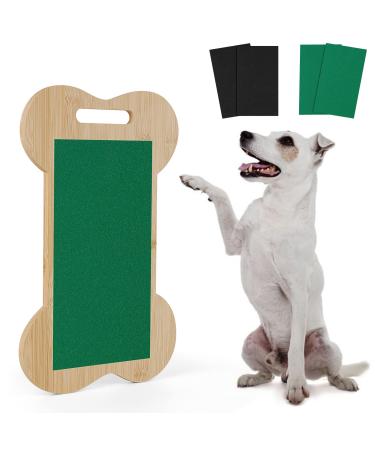 Flenpply dogs scratch pad dog scratching board for nails two-grain sanding paper Alternative to dog nail clipper stress-free nail care for dog bones