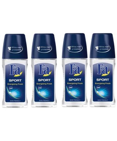 Fa Deodorant 1.7 Ounce Roll-on Men & Women 50ml - 4 Pack (Sport)