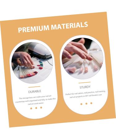 Beaupretty Desk Box grinding head storage box name cards holder grinding head holder desk pen pencil holder remote control organizer storage nail organizer nail bits log nail polish Storage - Buy Online on GoSupps.com