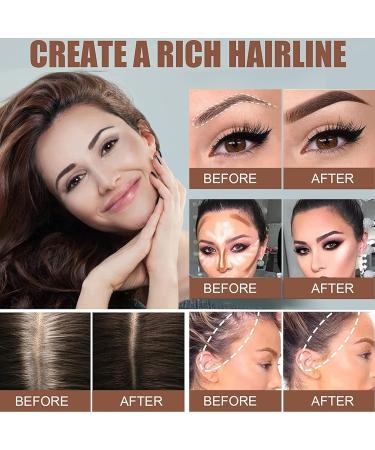 Brow Stamp Waterproof Makeup Eyebrow Powder Stencil Kit One Step Brow Stamp Shaping Kit for Grooming and Drawing Brows Reusable Eyebrow Tint Styling Tool Eye Brow Stamp with Brow Brush Cosmetic Tool - Buy Online on GoSupps.com