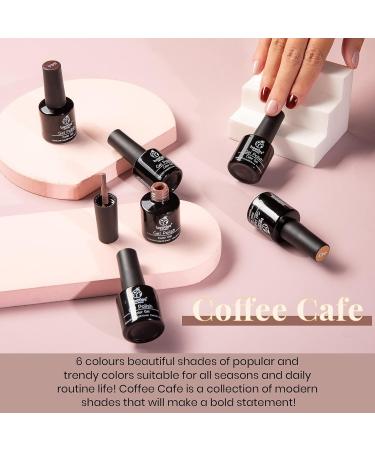 Beetles Gel Nail Polishes- Coffee Caf Brown Neutral Beige Mauve Color Nail Art Design Soak Off Nail Lamp Nail Polish Gel DIY Manicure Kit Beauty COFFEE TIME - Buy Online on GoSupps.com