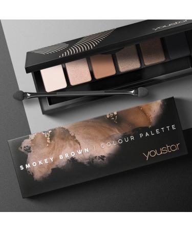 youstar Smokey Brown Color Palette ideal for smokey eye looks with matte and shimmering colors eye shadow palette eye shadow - Buy Online on GoSupps.com
