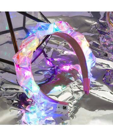 BARTOSI Light Up Headband - Sparkly Laser Hair Hoop for Nightclub Parties - Glow in The Dark Hair Accessories for Women and Girls - Buy Online on GoSupps.com