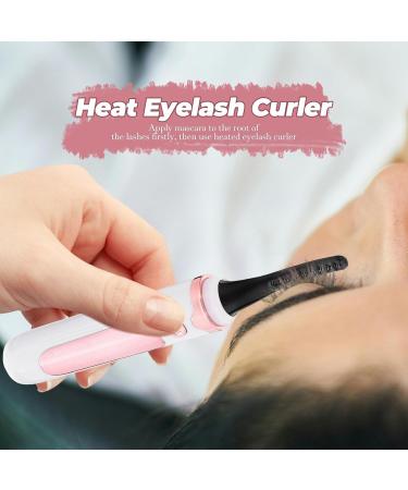 Heated Eyelash Curler Electric Eyelash Curler with Clip Rechargeable Natural Curling 3 Temp Settings 24h Long Lasting for Makeup Tools Women - Buy Online on GoSupps.com
