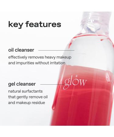 glow mini guava facial cleanser | oil gel hybrid all in one cleanser | hypoallergenic | deep cleanse with guava extract & botanical oils | lightweight micellar texture for smooth skin | 1 floz 1 Fl Oz (Pack of 1) - Buy Online on GoSupps.com