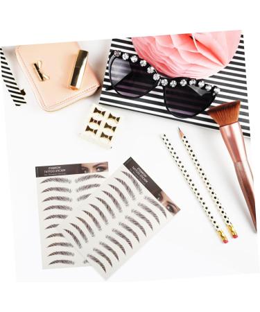 FOMIYES 54 Sheets Waterproof Eyebrow Stickers Waterproof Stickers Natural Eyebrow Stickers Make up 6d Set - Buy Online on GoSupps.com