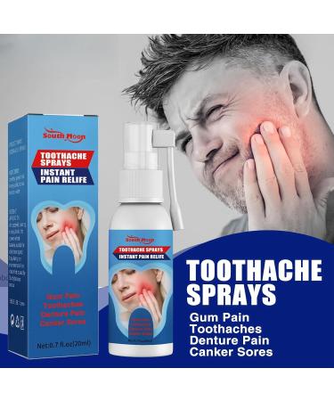 Toothache Relieving Spray Toothache Pain Relief for Adult Portable Oral Spray Rapid Relief Dental Spray Instant Teeth Treatment Relief Toothache Sprays Oral Care Freshen Breath and Improve Oral Health - Buy Online on GoSupps.com