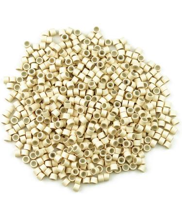 Kullke 500 Pcs 5.0mm Silicone Lined Micro Rings for Hair Extensions - Light Blond Nano Beads - 500PCS - Buy Online on GoSupps.com