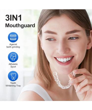New Upgraded Dental Night Guard for Grinding and Clenching Teeth - BPA Free, 2 Sizes, Pack of 4 - Stop Bruxism in Kids & Adults - Buy Online on GoSupps.com