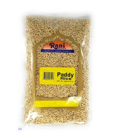 Rani Paddy Rice (Raw Unfinished Rice) 14oz (400g)  All Natural | Vegan | Gluten Friendly | NON-GMO | Indian Origin 14.1 Ounce (Pack of 1)