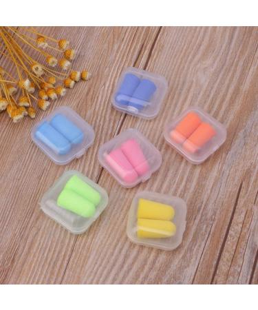 1Pair Silicone Hearing Protection Ear Plugs with Box Sound Blocker Noise Canceling Earplugs Reusable Ideal for Study Sleep Random Color - Buy Online on GoSupps.com