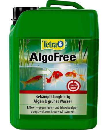 Tetra Pond AlgoFree floating algae and filamentous algae killer combats long-term green water in garden ponds 3 L 3 liters