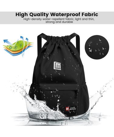 Eucomir Waterproof Gym Bag Large Cord Struggle Bag with Mesh Pockets for Sports & Swimming Stylish Purple & Black Design for Men & Women - Buy Online on GoSupps.com