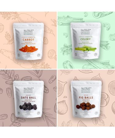 Nutruit Gourmet Healthy Snack Variety Box (Pack of 20) - Vegan, Gluten Free, Non-GMO, Plant Based, High Fiber - 10 Flavor Variety Pack - 1.1oz Premium Snack Packs - Buy Online on GoSupps.com