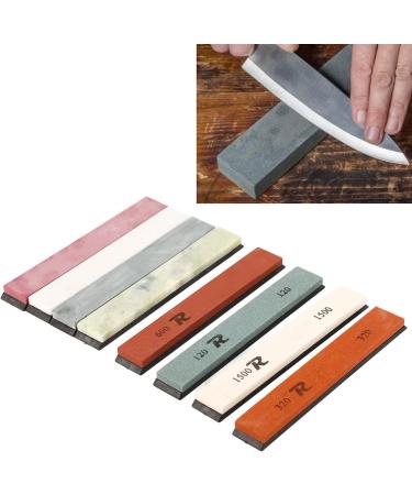 Professional Knife Sharpening Stone Kit - Fixed Angle Whetstone Set for Fine Grinding & Polishing | Ideal Kitchen Knife Sharpener - Buy Online on GoSupps.com