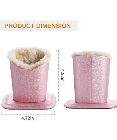 Bivisen Glasses Holder - Modern Velvet Plush PU Leather Eyeglass Case in Pink & Silver | Stylish & Durable Accessories for Eyewear - Buy Online on GoSupps.com