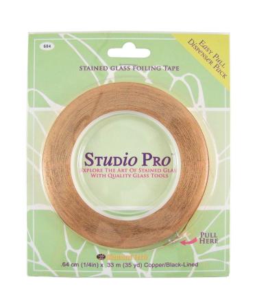 Studio Pro 1/4-Inch Black Lined Copper Foil