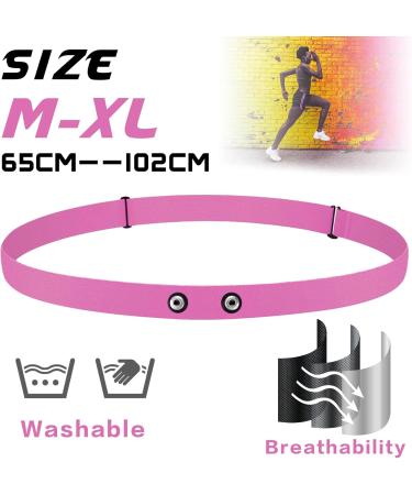 ONLYESH BRISDGURT Adjustable Elastic Replacement Belt with Heart Rate Monitor for Polar Garmin Wahoo - Pink Sports Running Gear - Buy Online on GoSupps.com