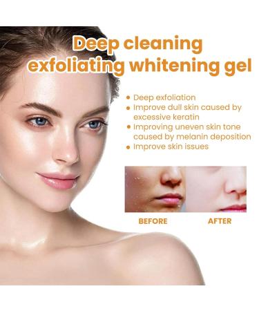 Brightening Scrub | Orange Body Scrub & Skin Exfoliator | 50G Fast Brightening & Brightening Organic Scrub For Dark Thigh Bikini Area - Buy Online on GoSupps.com