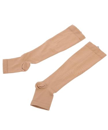 Buy Zipper Compression Socks - Elastic Sports Compression Socks with Open Toe & Anti-Slip Design (L/XL) - Optimal Foot Protection for Enhanced Performance - Buy Online on GoSupps.com