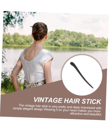 Angoily Vintage Wooden Hairpin Handmade Hair Sticks Hair Chopstick Thick Hair Accessories Lightweight Hair Sticks Antique Hair Stick Womens Barrettes for Hair Chinese Hairpins Sandalwood - Buy Online on GoSupps.com