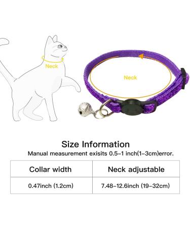 Gentledog Frosted Cat Collar with Bell - Adjustable 7.5 to 12.5 Inch for Cat, Puppy, and Small Dog Accessories - Buy Online on GoSupps.com