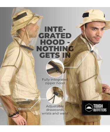 Tough Outdoors Mosquito Suit - Mesh Bug Jacket for Outdoor Protection - Large to Extra Large - Buy Online on GoSupps.com