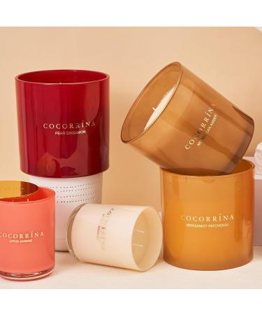 Cocorr na Pear Cinnamon Candle - Natural Soy Candle in Glass 110-Hour Burn Time 3 Wicks | Ideal Christmas Gift 1300g - Buy Online on GoSupps.com