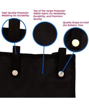 Wheelchair Under Seat Rollator Bag Rollators Organizer Basket Folding Under Seat Elderly Walker Basket Pouch Accessories for Wheelchair Elderly Walker Basket Scooter Black (Black - Buy Online on GoSupps.com