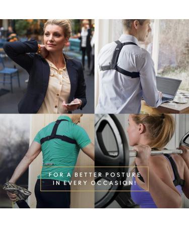 Flexi Shoulder Muscles Support - Adjustable Posture Corrector Brace for Men & Women | Relieve Neck & Back Pain Improve Posture & Increase Oxygen Intake - Buy Online on GoSupps.com