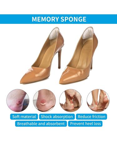 WLLHYF 5D Heel Grips - 2 Pairs - Prevent Heel Pain - Cushions Inserts for Loose Shoes - Men and Women - Reusable Liners - Buy Online on GoSupps.com