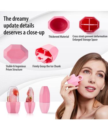Ice Milo Face & Eye Roller - Tighten Pores, Contour & Prevent Puffiness - Nectarine Pink - Buy Online on GoSupps.com