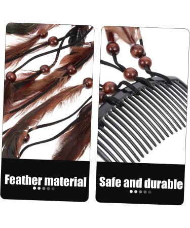 Mikinona Hair Accessories Bohemian Hair Bands Party Cosplay Hairbands Plume Costume Accessories Party Props Decorative Plume Tassel Headdress Plume Tassel Hairbands Headdress - Buy Online on GoSupps.com