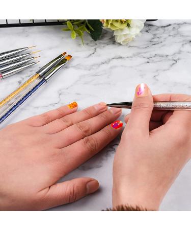 Beautifultracy 7-Piece Nail Art Brushes for Nail Design, Gel Polish, Acrylic Painting - Multi-colored - Buy Online on GoSupps.com