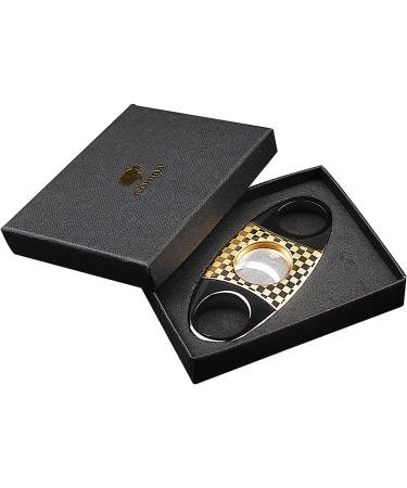 PENNY73 Stainless Steel Metal Classic Cigar Cutter Portable Guillotine Carving Pocket Cigars Knife Scissor Cutting Accessories with Gift Box Mix - Buy Online on GoSupps.com